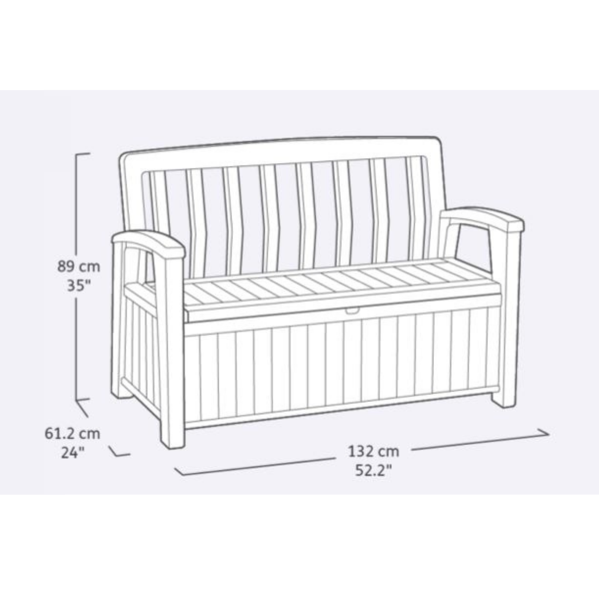 Скамья-сундук Patio Bench (Коричневый) 3