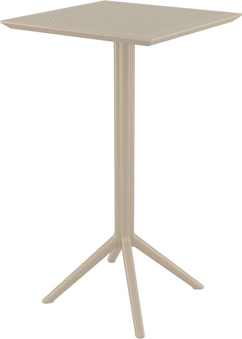 Стол пластиковый барный складной Sky Folding Bar Table (Бежевый)