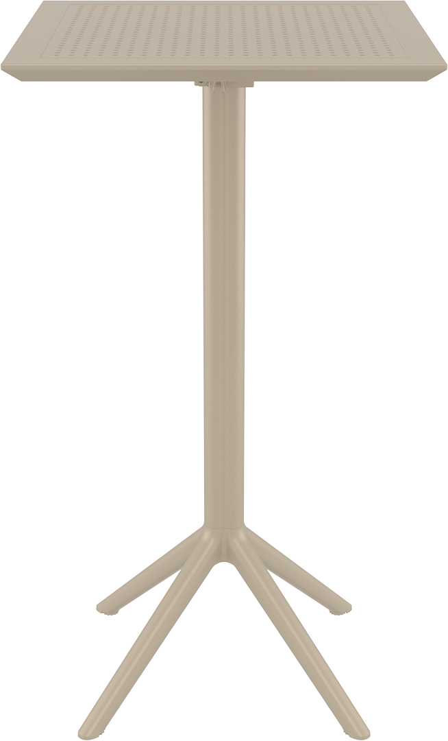 Стол пластиковый барный складной Sky Folding Bar Table (Бежевый) 3