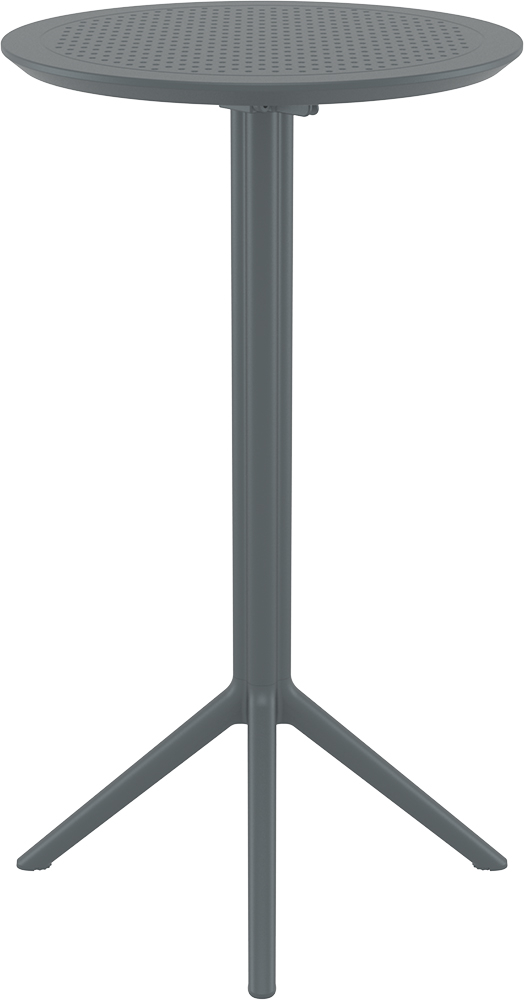 Стол пластиковый барный складной Sky Folding Bar Table 60 (Темно-серый)