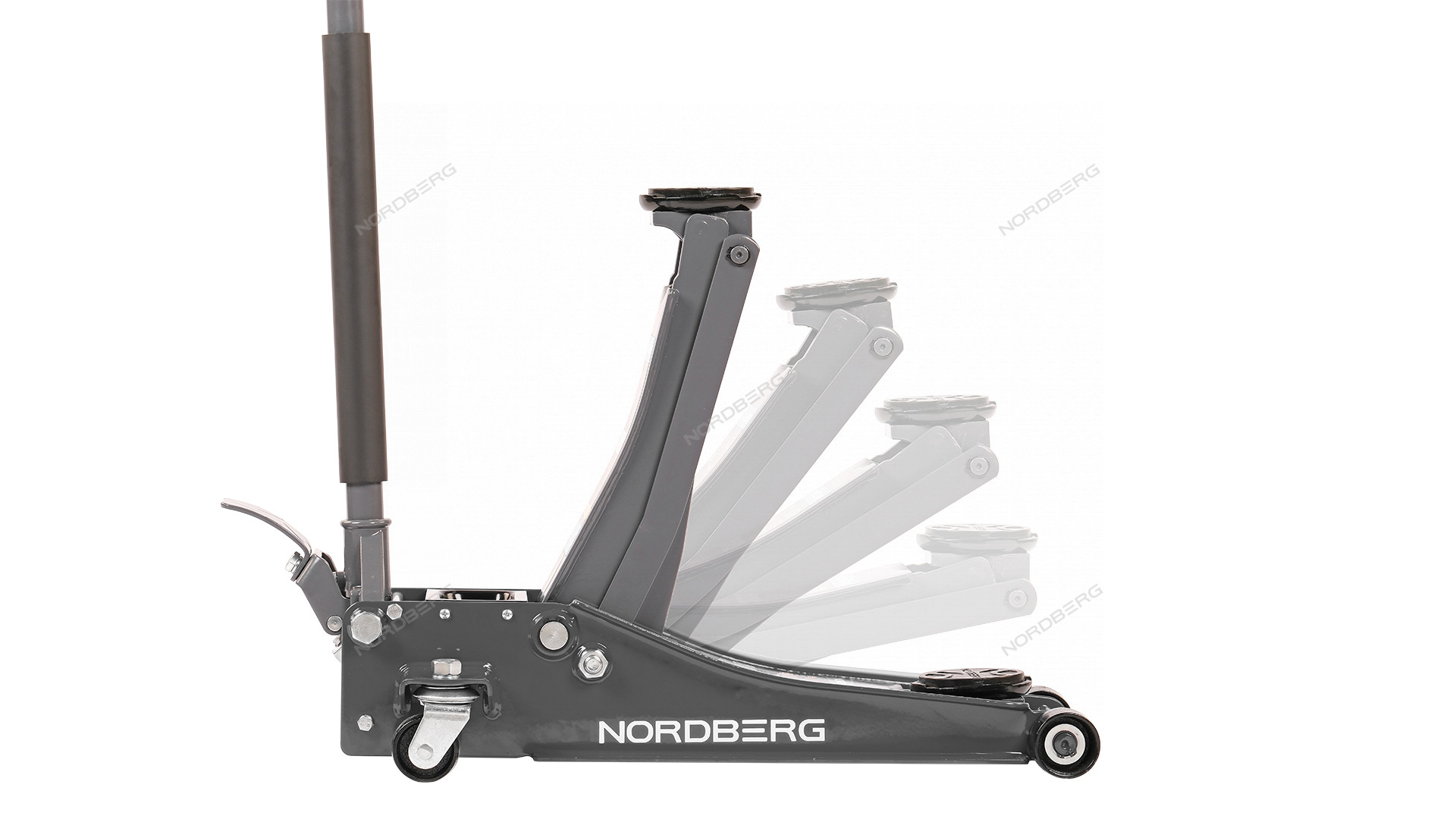 Домкрат супернизкий подкатной 3 тонн (Серый) Nordberg 8