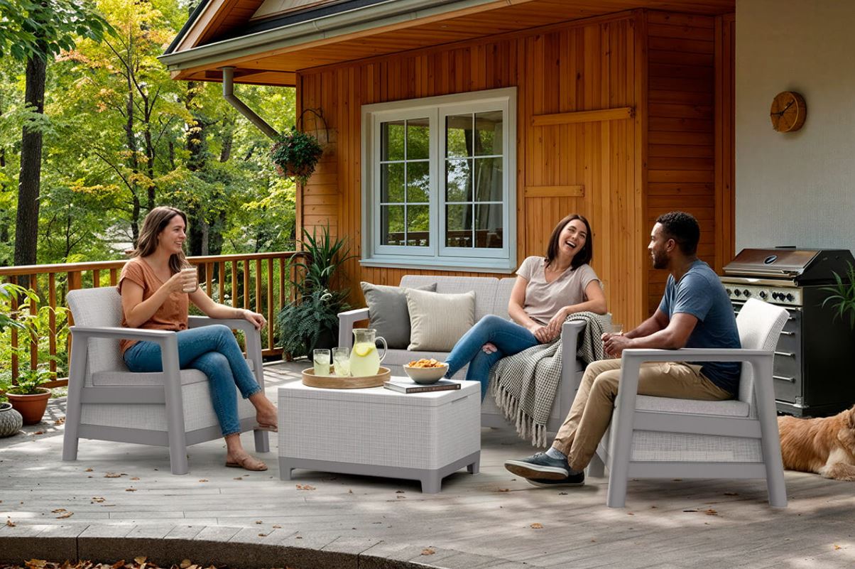 Комплект мебели Сканди (Scandi Linea 2 Seater Set ) (пепельно серый) 5