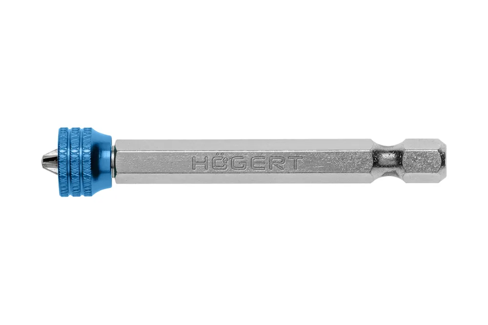 HOEGERT Бита PH2, 65 мм, магнитный наконечник, сталь S2