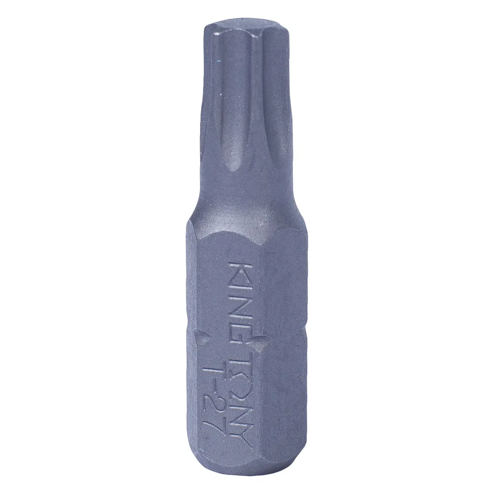 Вставка (бита) торцевая 1/4;, TORX, T27, L = 25 мм KING TONY 102527T