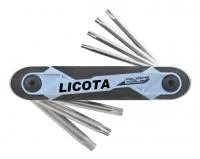 Набор складных ключей Torx, 7 пр.,  T10-T40