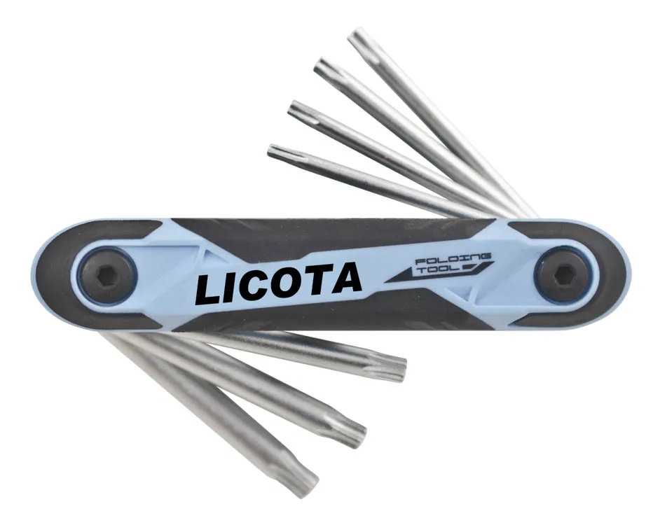 Набор складных ключей Torx, 7 пр.,  T10-T40
